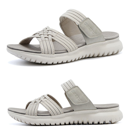 Strappy Wedge Sandals - Elegant Beach Shoes - beach sandals elegant sandals strappy sandals
