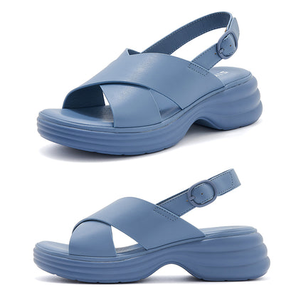 Ankle Strap Platform Sandals - Summer Shoes - ankle strap sandals chunky sandals platform sandals