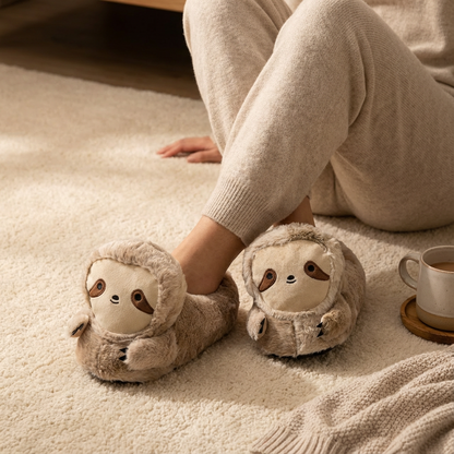 Sloth Animal Slippers for Women Men - Funny Cute Novelty Cozy House Shoes - animal slippers women cozy indoor slippers non-slip cute slippers for women