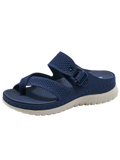 Knitted Slide Sandals - Breathable Summer Shoes - breathable sandals knitted sandals slide sandals