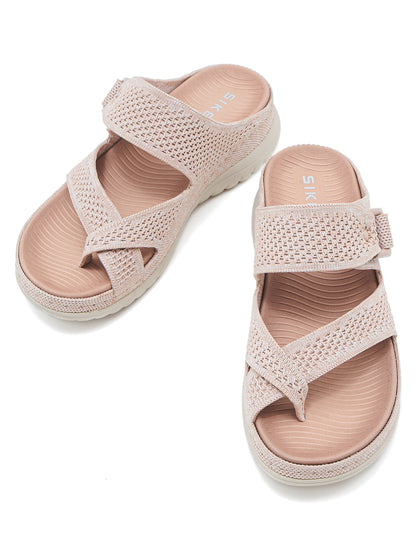 Knitted Slide Sandals - Breathable Summer Shoes - breathable sandals knitted sandals slide sandals
