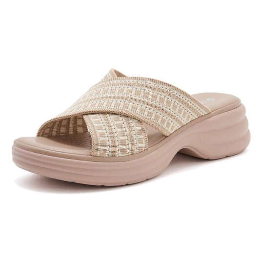 Platform Slide Sandals - Comfortable Summer Shoes - platform sandals platform slides slide sandals
