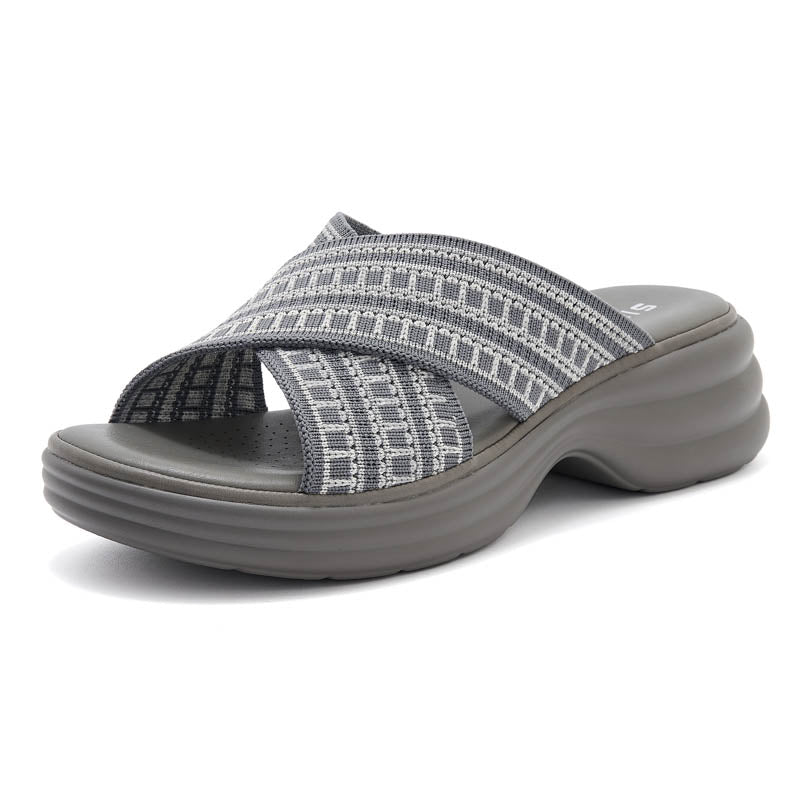 Platform Slide Sandals - Comfortable Summer Shoes - platform sandals platform slides slide sandals