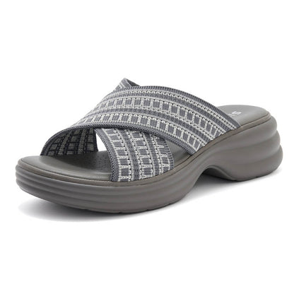 Platform Slide Sandals - Comfortable Summer Shoes - platform sandals platform slides slide sandals