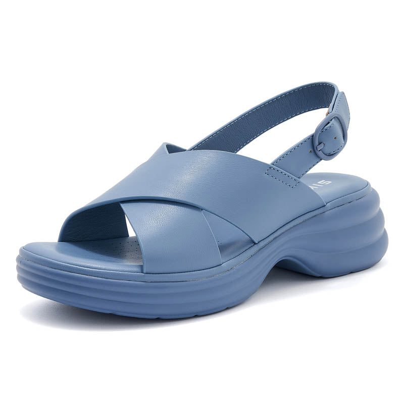 Ankle Strap Platform Sandals - Summer Shoes - ankle strap sandals chunky sandals platform sandals
