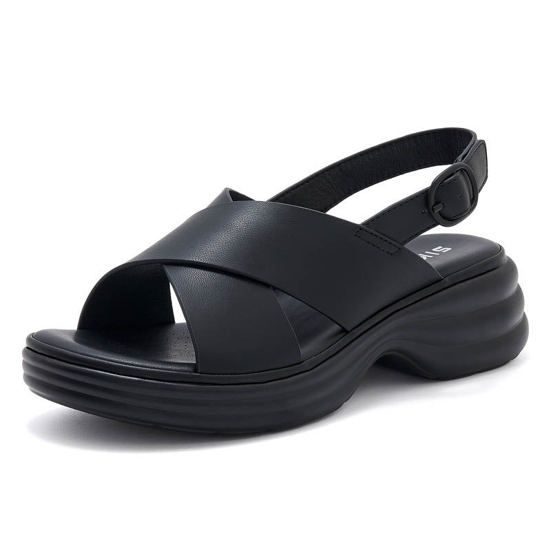 Ankle Strap Platform Sandals - Summer Shoes - ankle strap sandals chunky sandals platform sandals