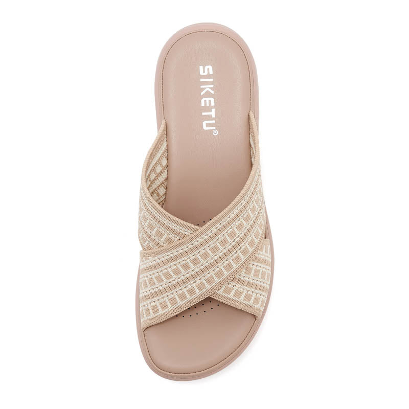 Platform Slide Sandals - Comfortable Summer Shoes - platform sandals platform slides slide sandals