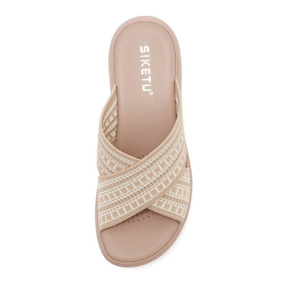 Platform Slide Sandals - Comfortable Summer Shoes - platform sandals platform slides slide sandals