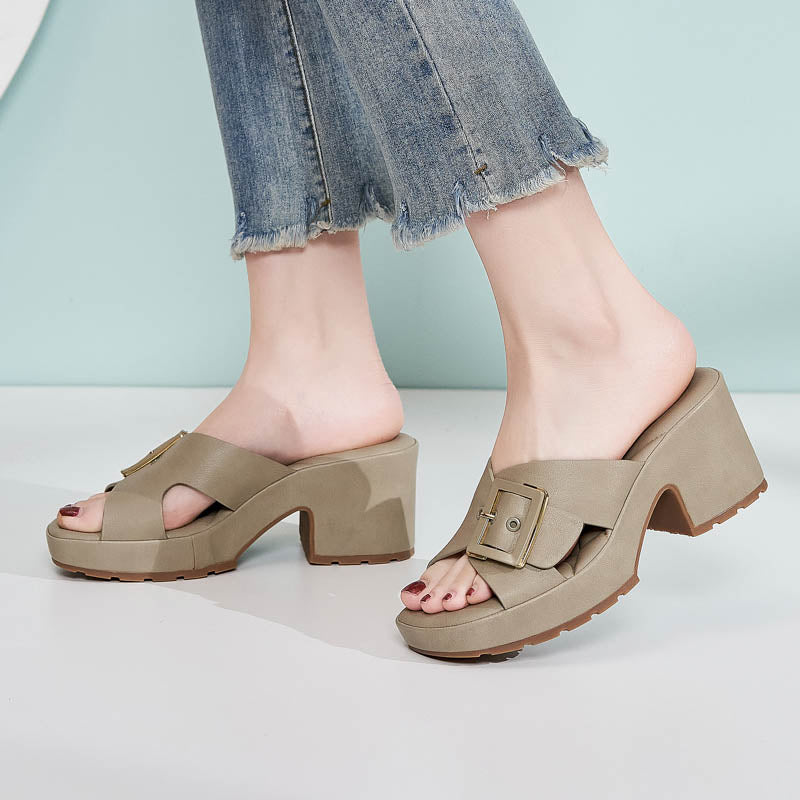 Wedge Heel Sandals - Dressy Platform Shoes - dressy sandals heel sandals platform sandals