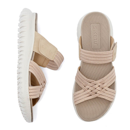 Strappy Wedge Sandals - Elegant Beach Shoes - beach sandals elegant sandals strappy sandals