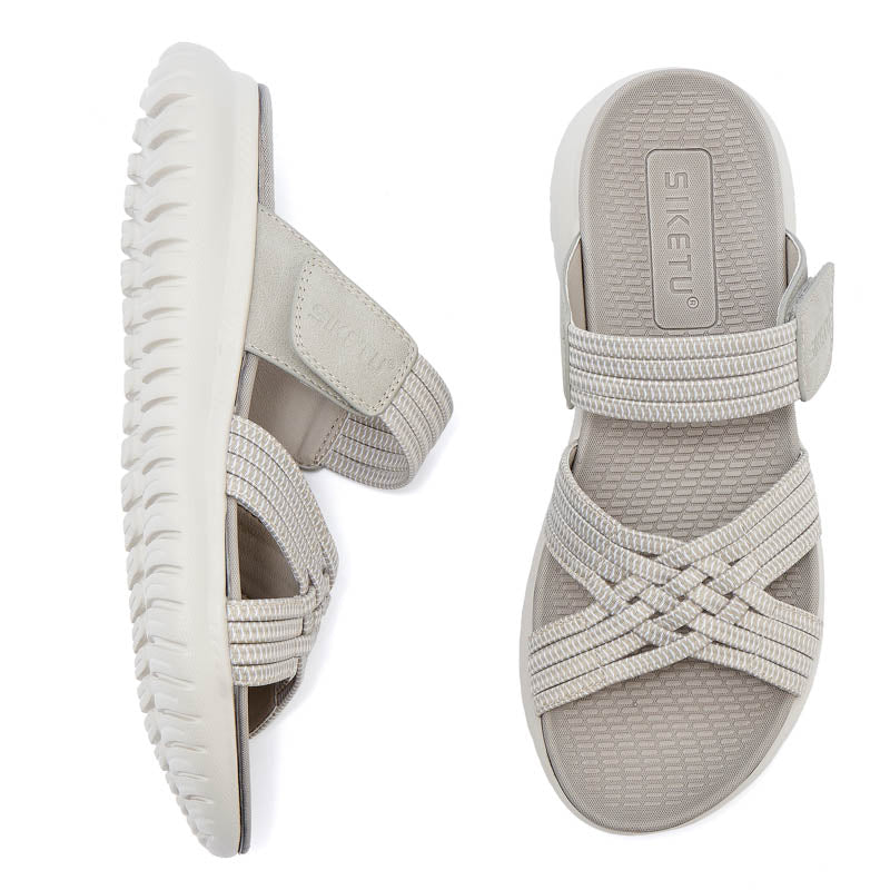 Strappy Wedge Sandals - Elegant Beach Shoes - beach sandals elegant sandals strappy sandals