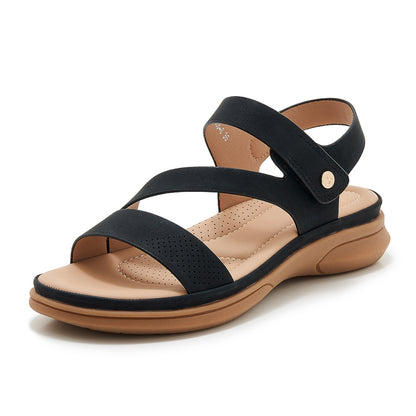 Ankle Strap Wedge Sandals - Dressy Summer Shoes - ankle strap sandals dressy sandals summer sandals for women