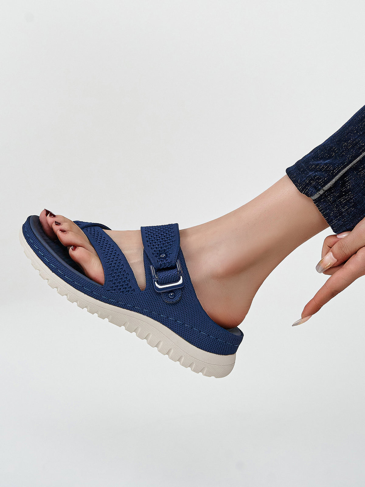 Knitted Slide Sandals - Breathable Summer Shoes - breathable sandals knitted sandals slide sandals