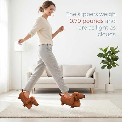 Lightweight dachshund slippers