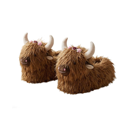 Highland Cow Slippers for Women & Men
