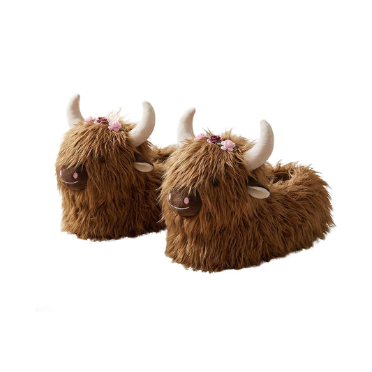 Highland Cow Slippers for Women & Men