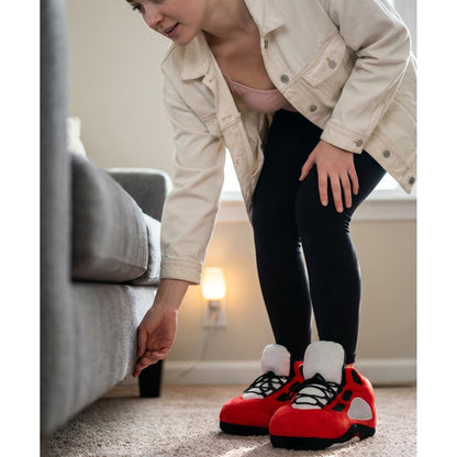 Red Sneaker Slippers V2 for Women Men - Funny Novelty Cozy Indoor House Shoes - animal slippers cozy indoor slippers non-slip cute slippers for women