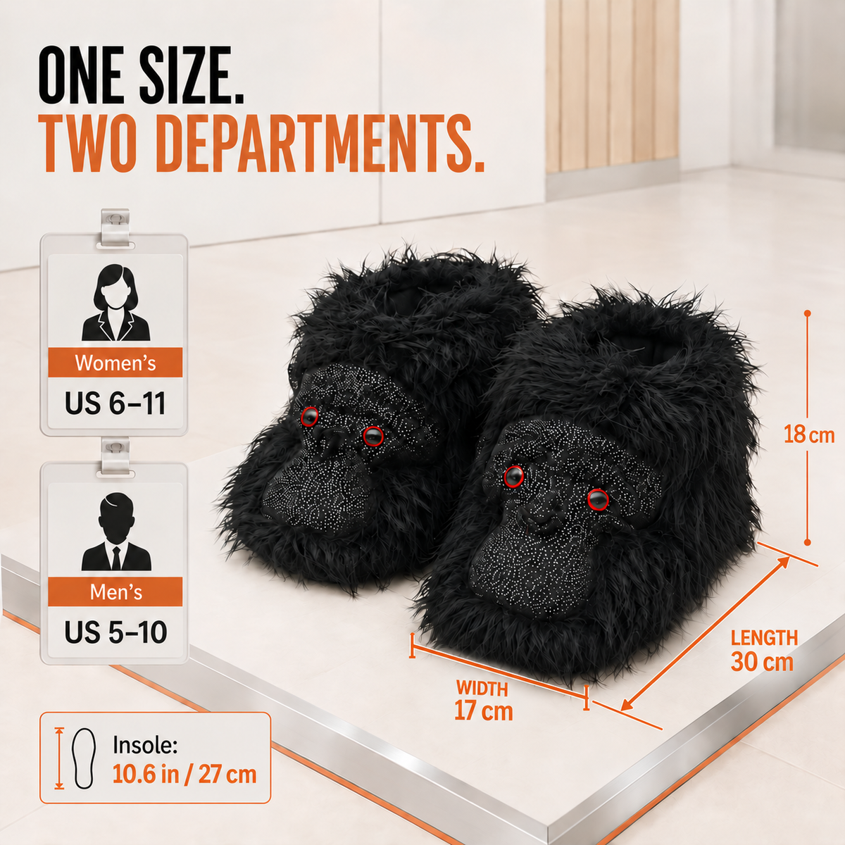 Gorilla Slippers for Women & Men