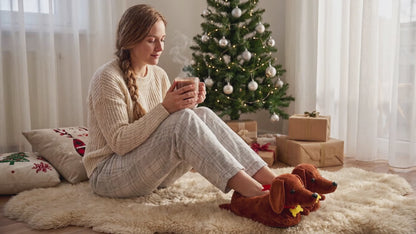 Dachshund Bone Slippers for Women & Men