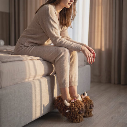 Highland Cow Slippers for Women & Men